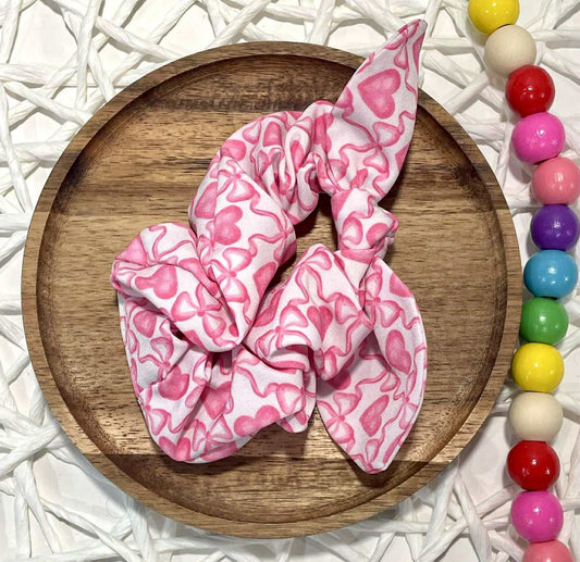 Pink Hearts & Coquettes Scrunchie
