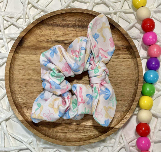 Pastel Bows Scrunchie