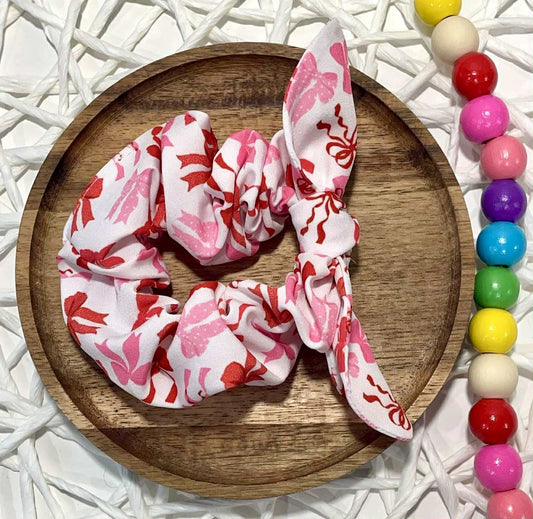 Pink & Red Bows Scrunchie