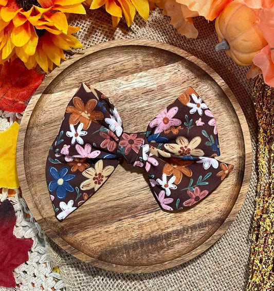 Boho Floral 5in Hand Tied