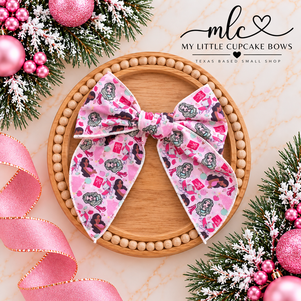 Barbie Pinkmas Serged Bow