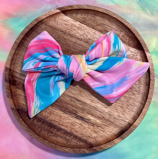 Preppy Brushstrokes Swim 5in Hand Tied