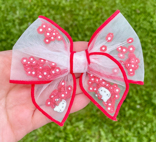 Red Hello Kitty Shaker Bow