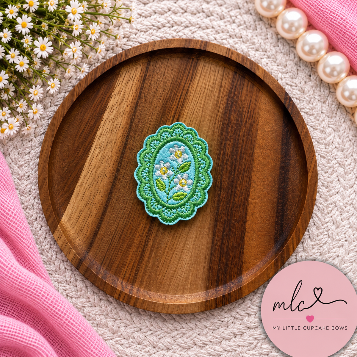 Daisy Frame Feltie Clip