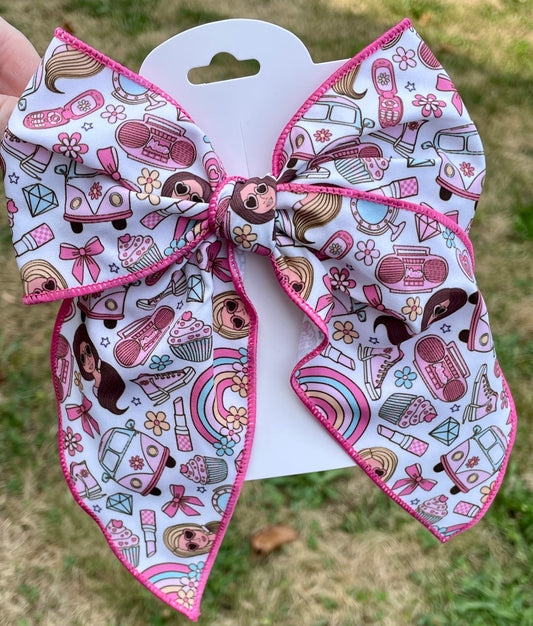 Everything Girly 5-6in Serged Hand Tied Bow