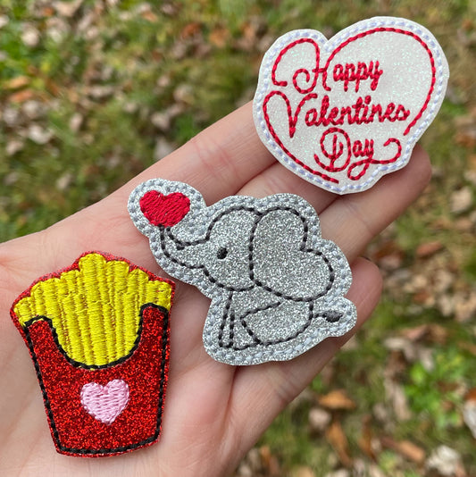 Valentine’s Day Feltie Clips