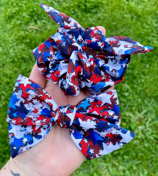 Realistic Stars 5in Hand Tied or Scrunchie