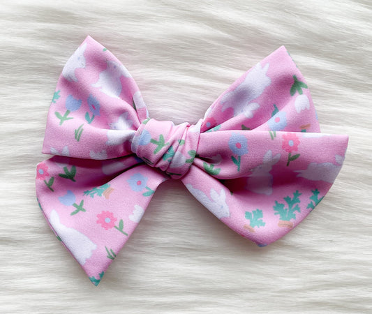 Hoppin Good Time 5in Hand Tied Bow