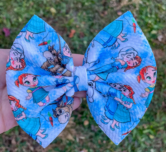 Frozen Toddlers Fabric Bow