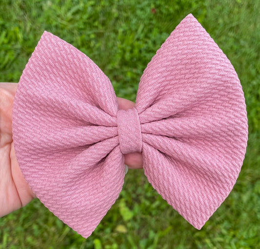 Light Mauve Fabric Bow