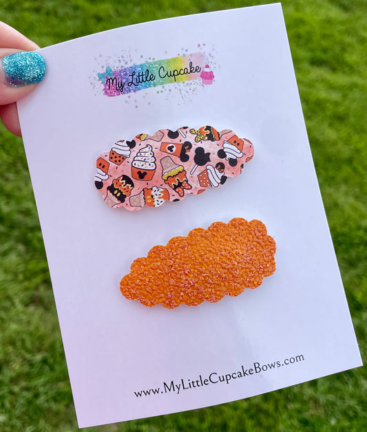 Halloween Mouse Snacks Snap Clips