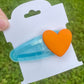 Neon Heart Jelly Snap Clips