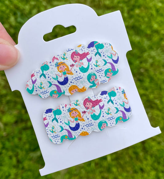 Colorful Mermaid Snap Clips