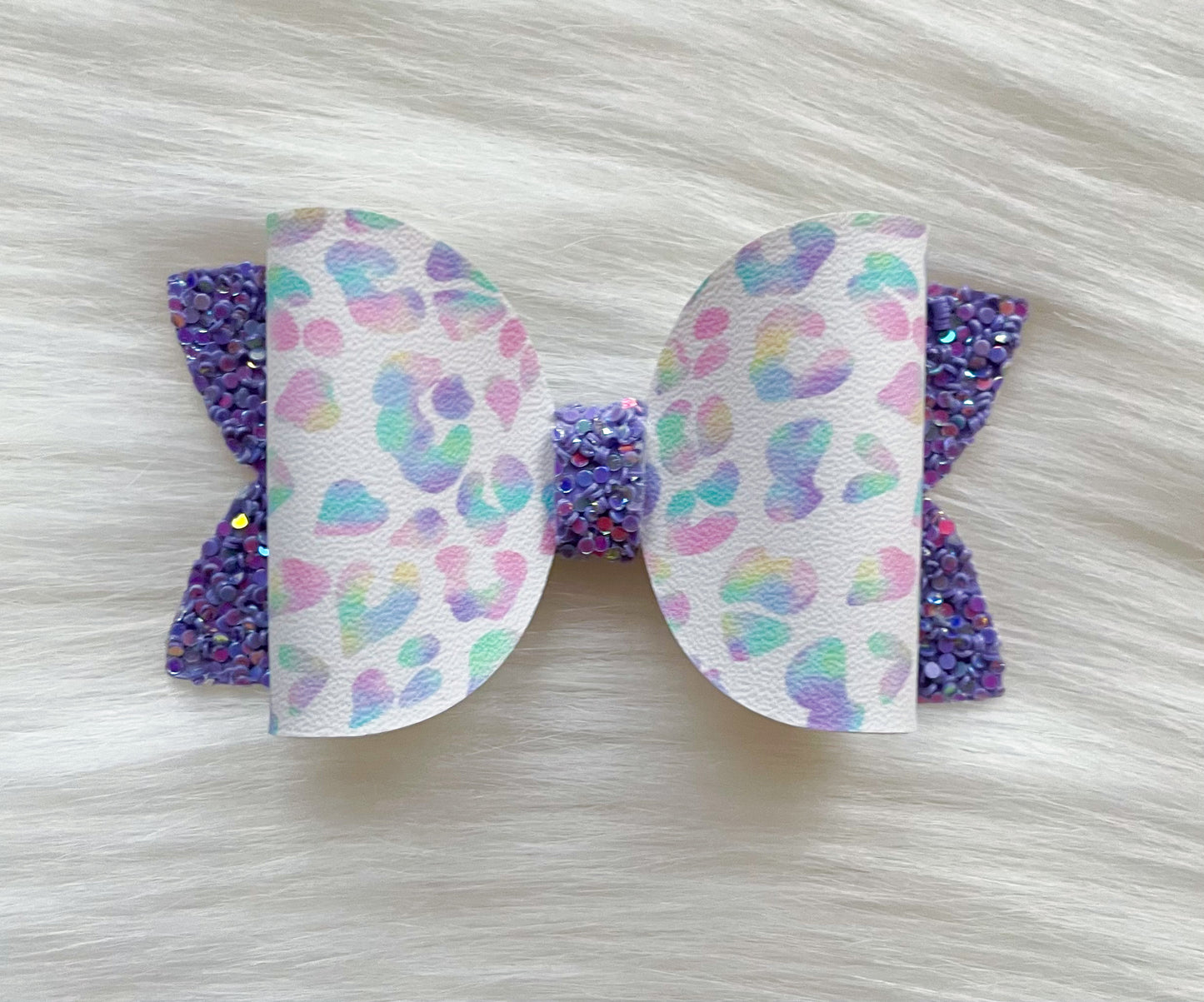 Pastel Watercolor Leopard Purple 2.5in Beauty