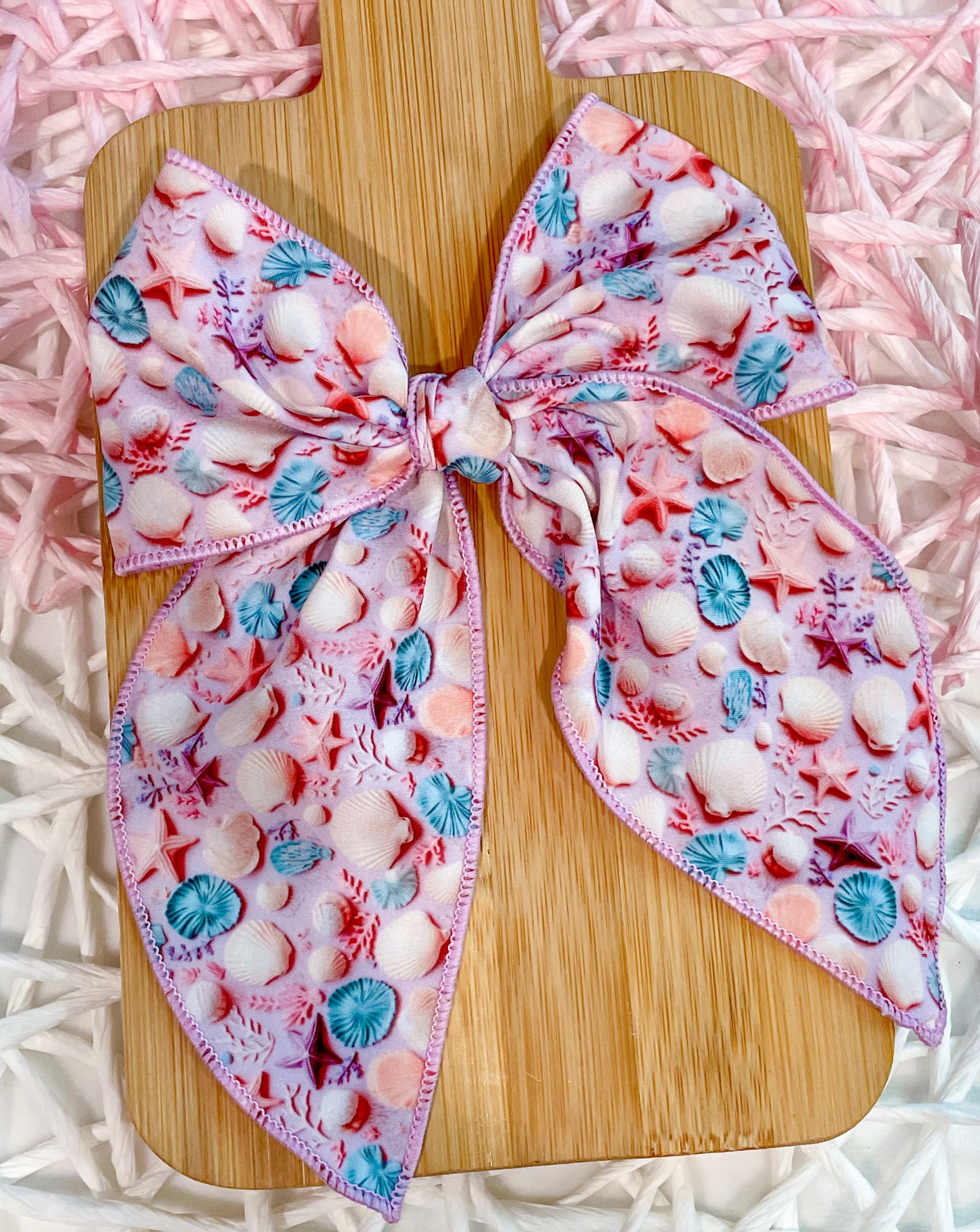Pastel Seashells 5.5in Serged