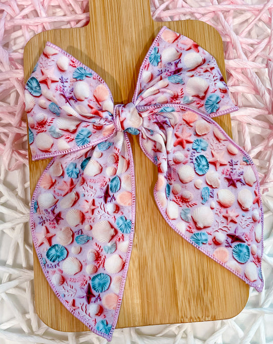 Pastel Seashells 5.5in Serged