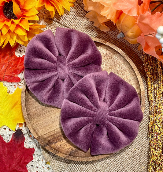 Plum Velvet Plushy Fabric
