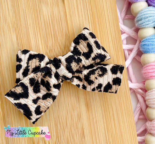 Leopard Ribbed Tied