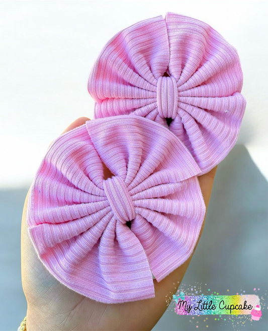 Pink Ribbed Fabric