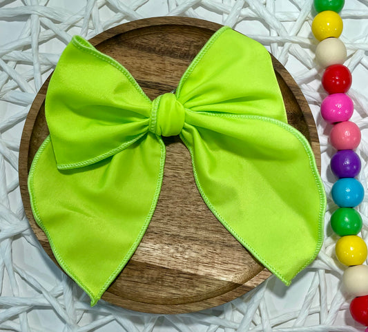 Neon Yellow Swim 4.5in Serged