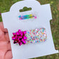 Gift Bow Snap Clips