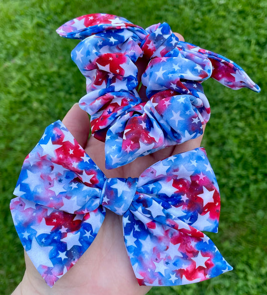 Born in the USA 5in Hand Tied or Scrunchie