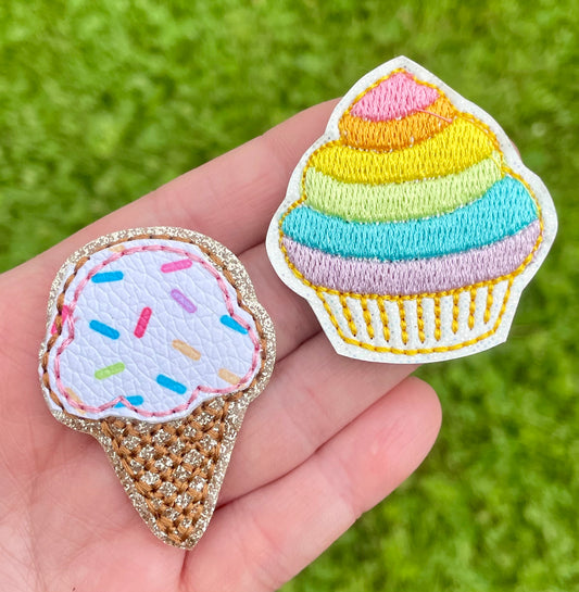 Cupcake Feltie Clips