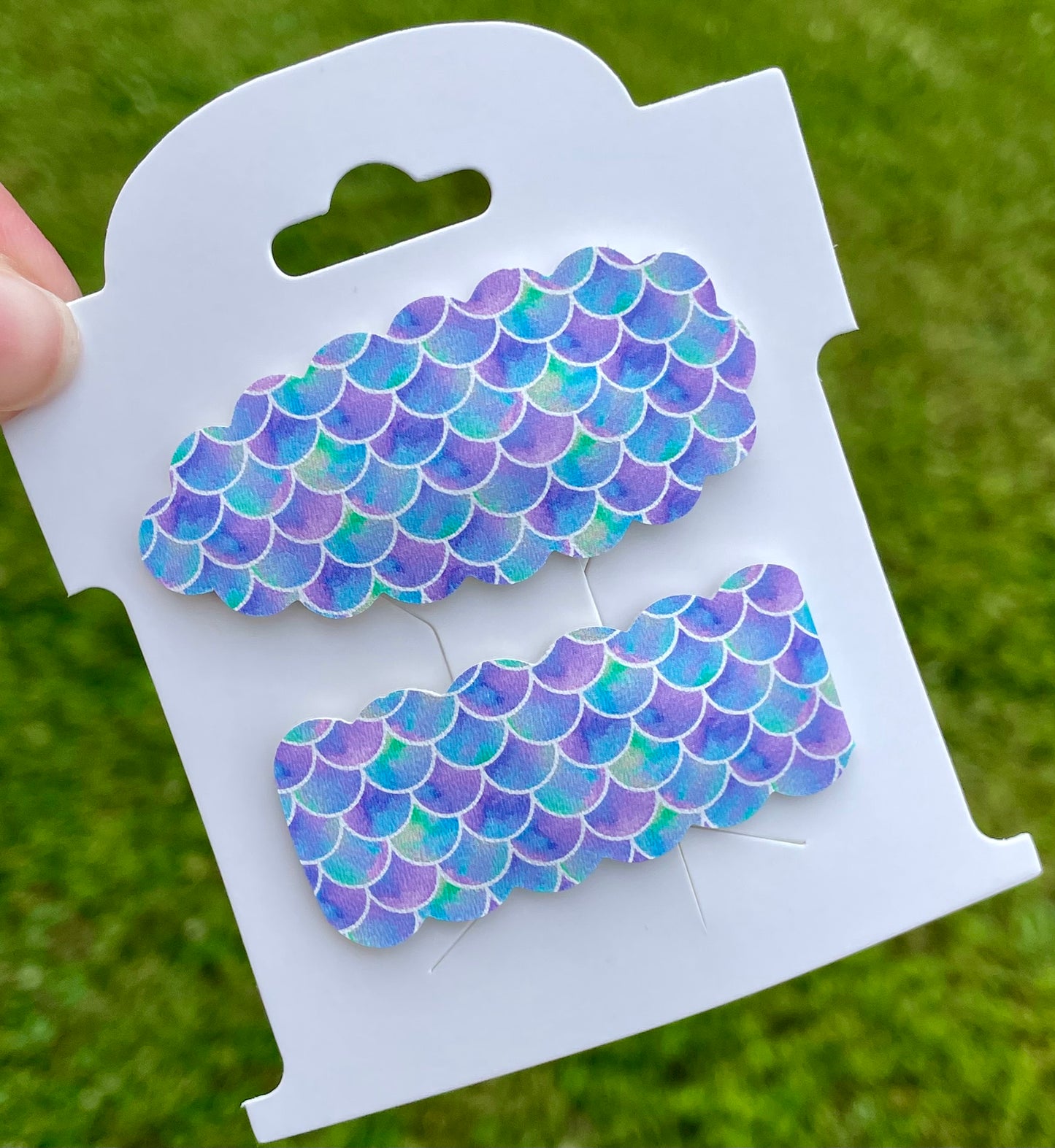 Blue & Purple Mermaid Snap Clips