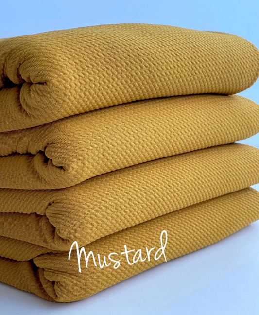 Mustard Fabric Bow