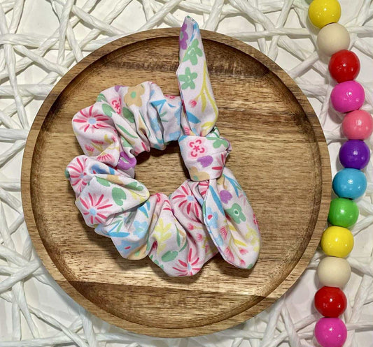Spring Floral Scrunchie