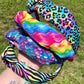 Neon Printed Knotted Headbands