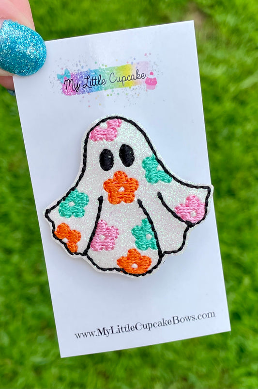 Groovy Floral Ghost Feltie