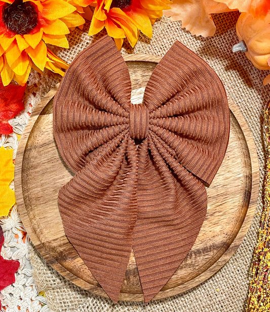 Chocolate Ribbed Fabric