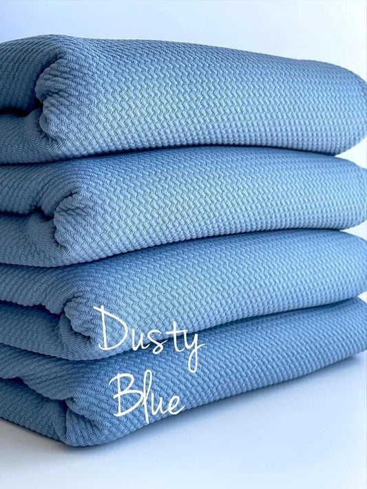 Dusty Blue Fabric Bow