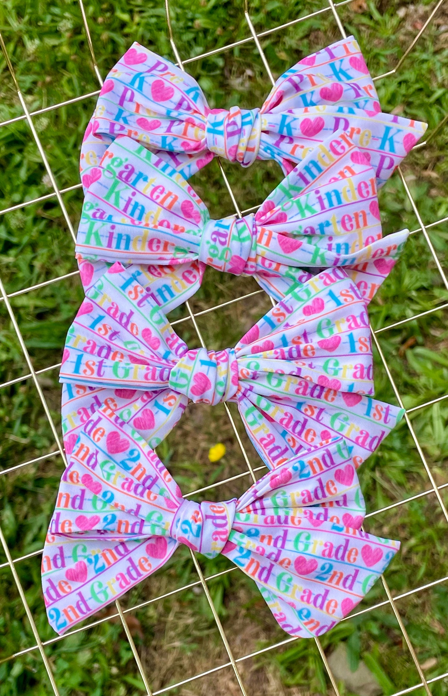 Colorful Grades 5in Hand Tied Bow