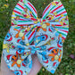 Poke Christmas Fabric Bow