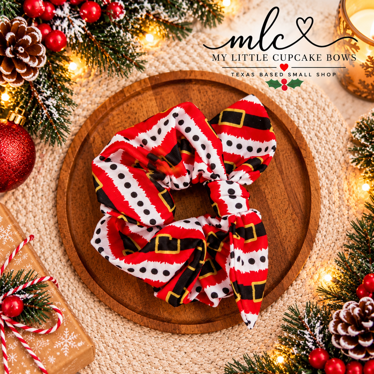 Santa Belt Scrunchie