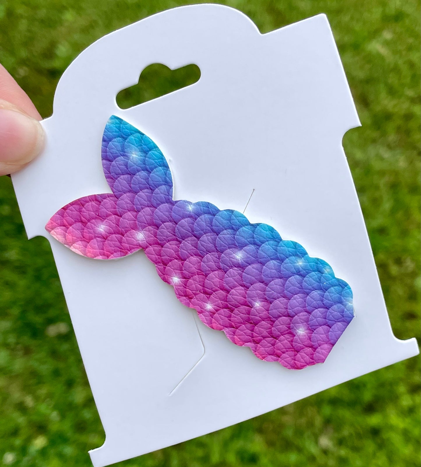 Ombre Rainbow Mermaid Snap Clip