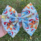 Poke Christmas Fabric Bow