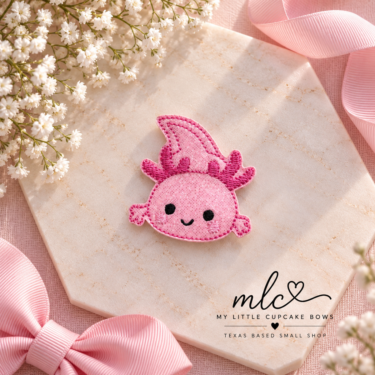 Axolotl Feltie Clip