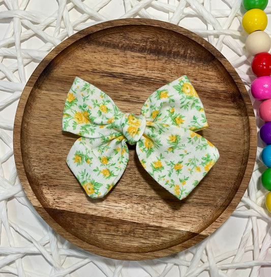 Dainty Yellow Floral Hand Tied