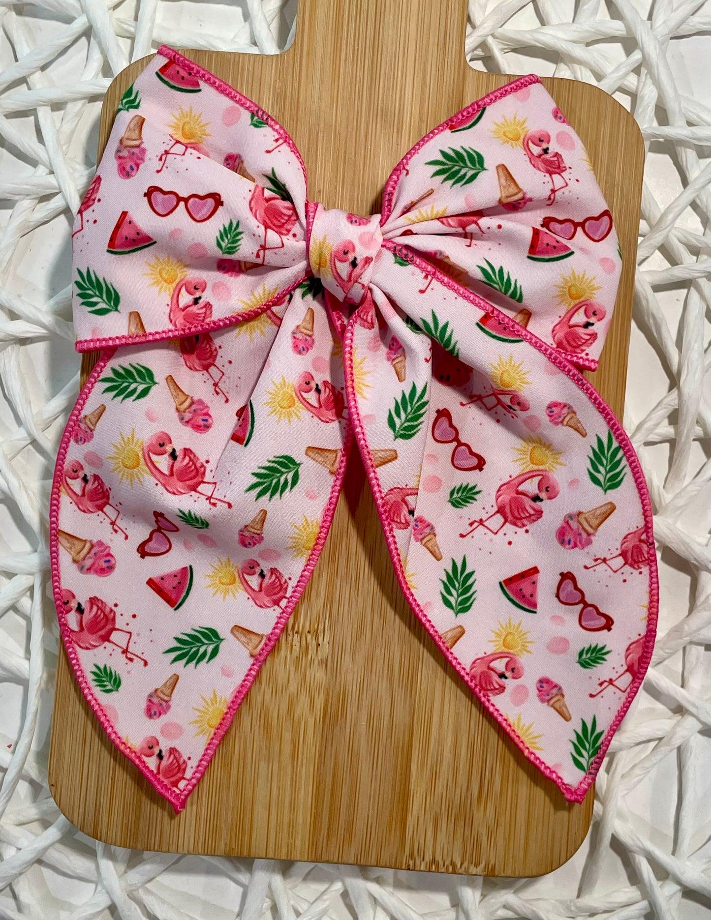 Tropical Flamingo 5.5in Serged