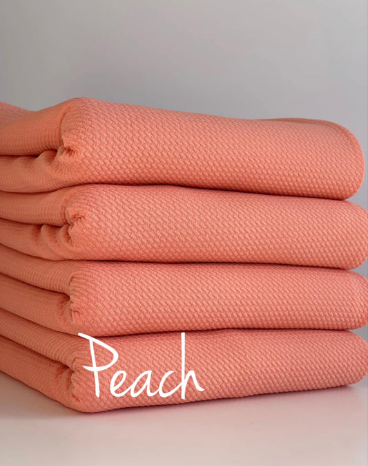 Peach Fabric Bow
