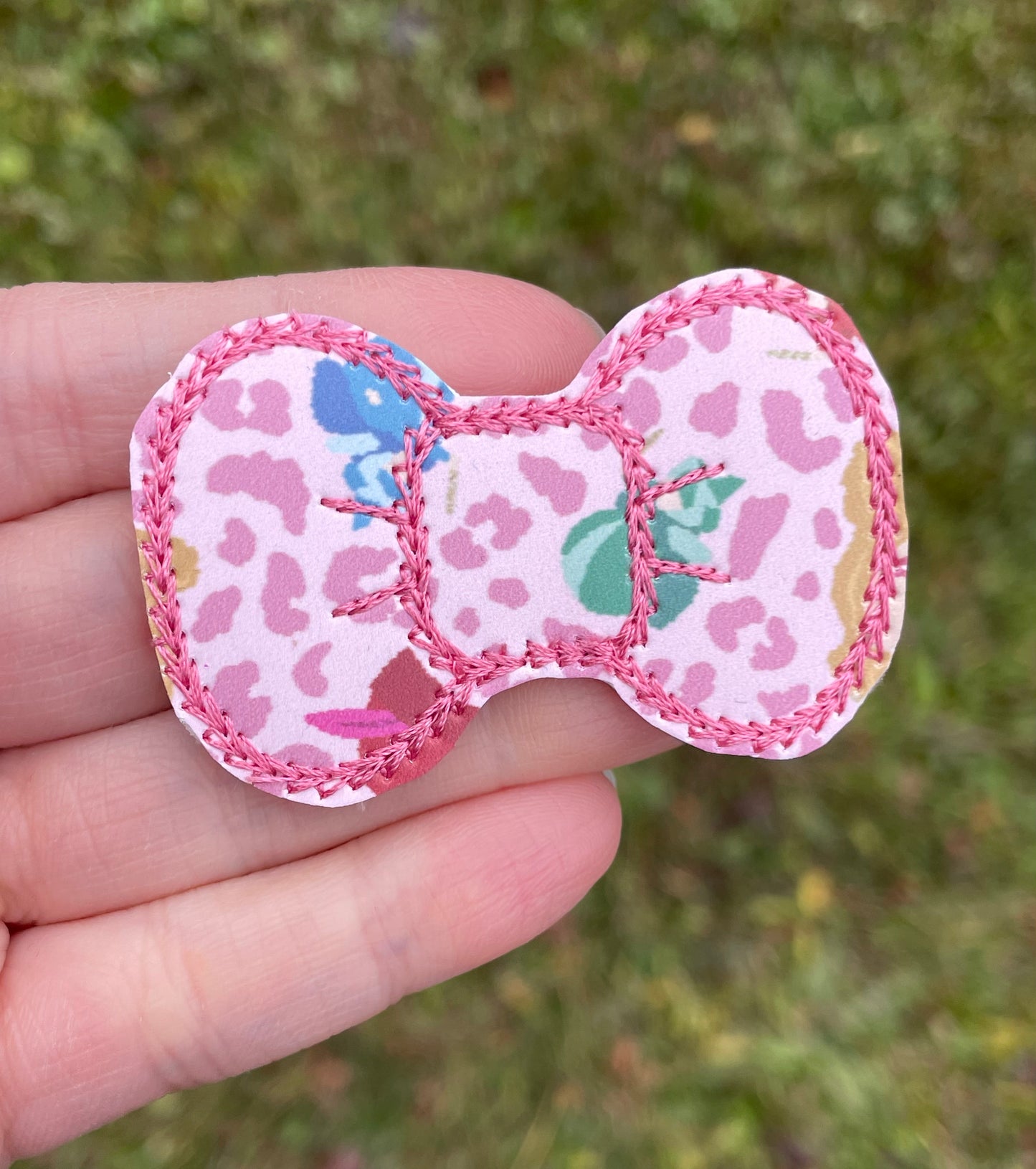 Pink Princess Feltie Snap Clip