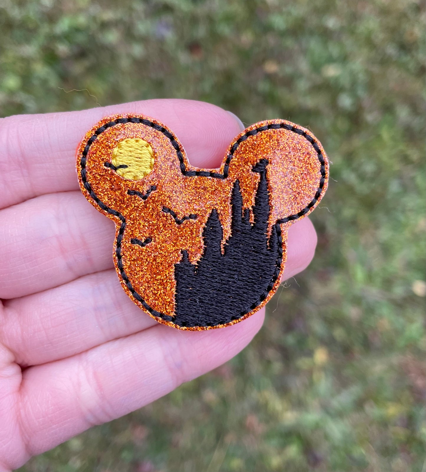 Haunted Mouse Feltie Clip