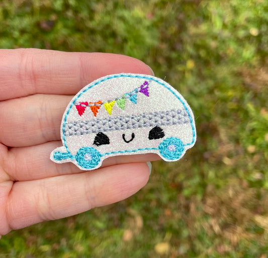 Happy Camper Feltie Clip