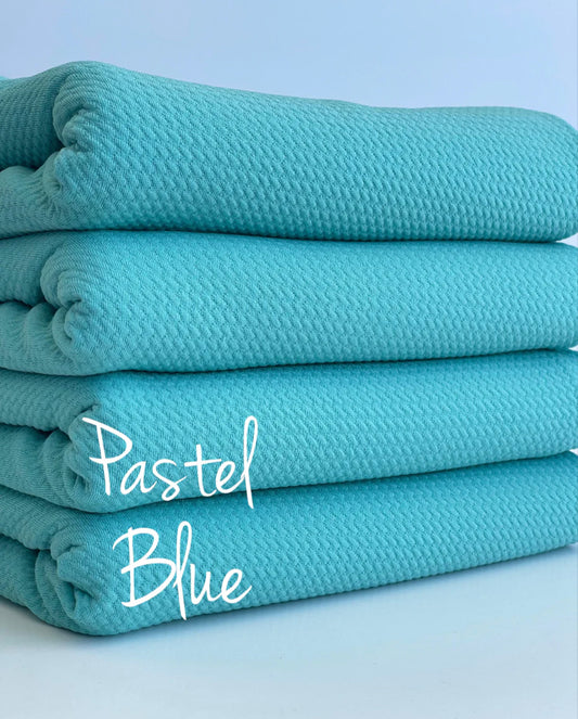 Pastel Blue Fabric Bow