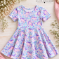 Unicorn Floral Twirl Dress