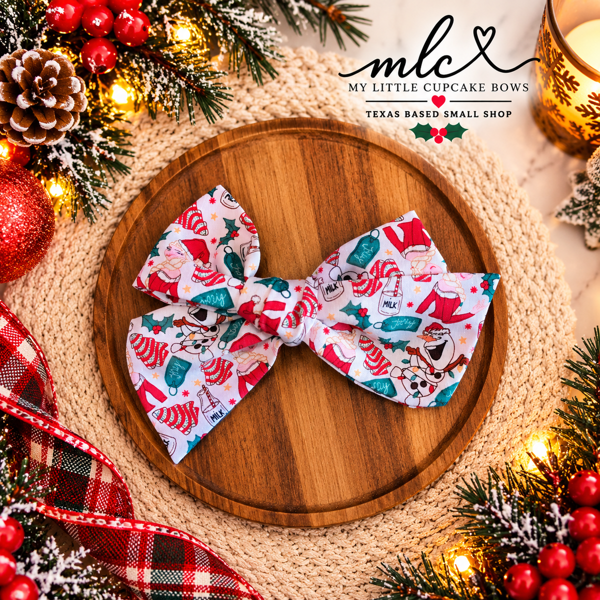 Elsa Tree Cakes Hand Tied Bow