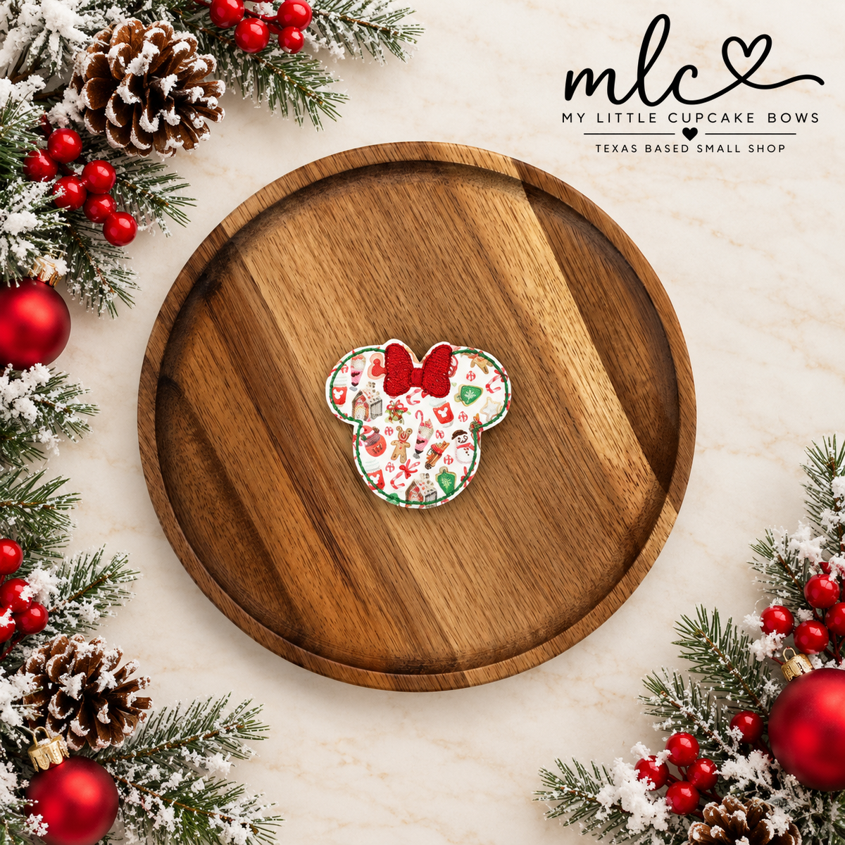 Holiday Treats Mouse Feltie Clip